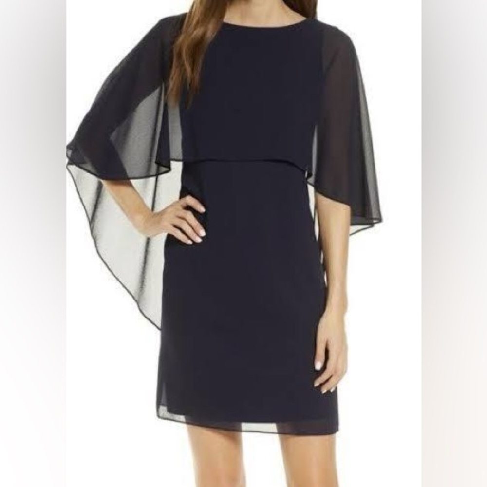 Vince Camuto Asymmetrical dark blue dress x